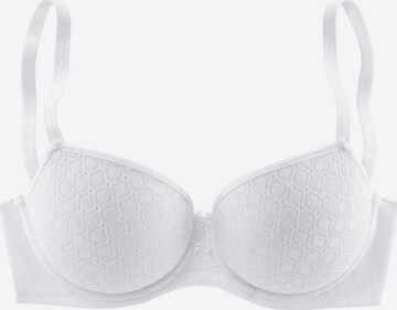 LASCANA T-shirt Bra in White: front