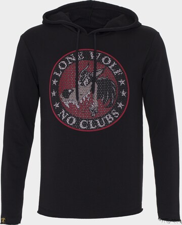 PLUS EIGHTEEN Sweatshirt in Black: front