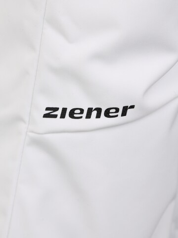 ZIENER Normalny krój Spodnie outdoor 'Taire' w kolorze biały