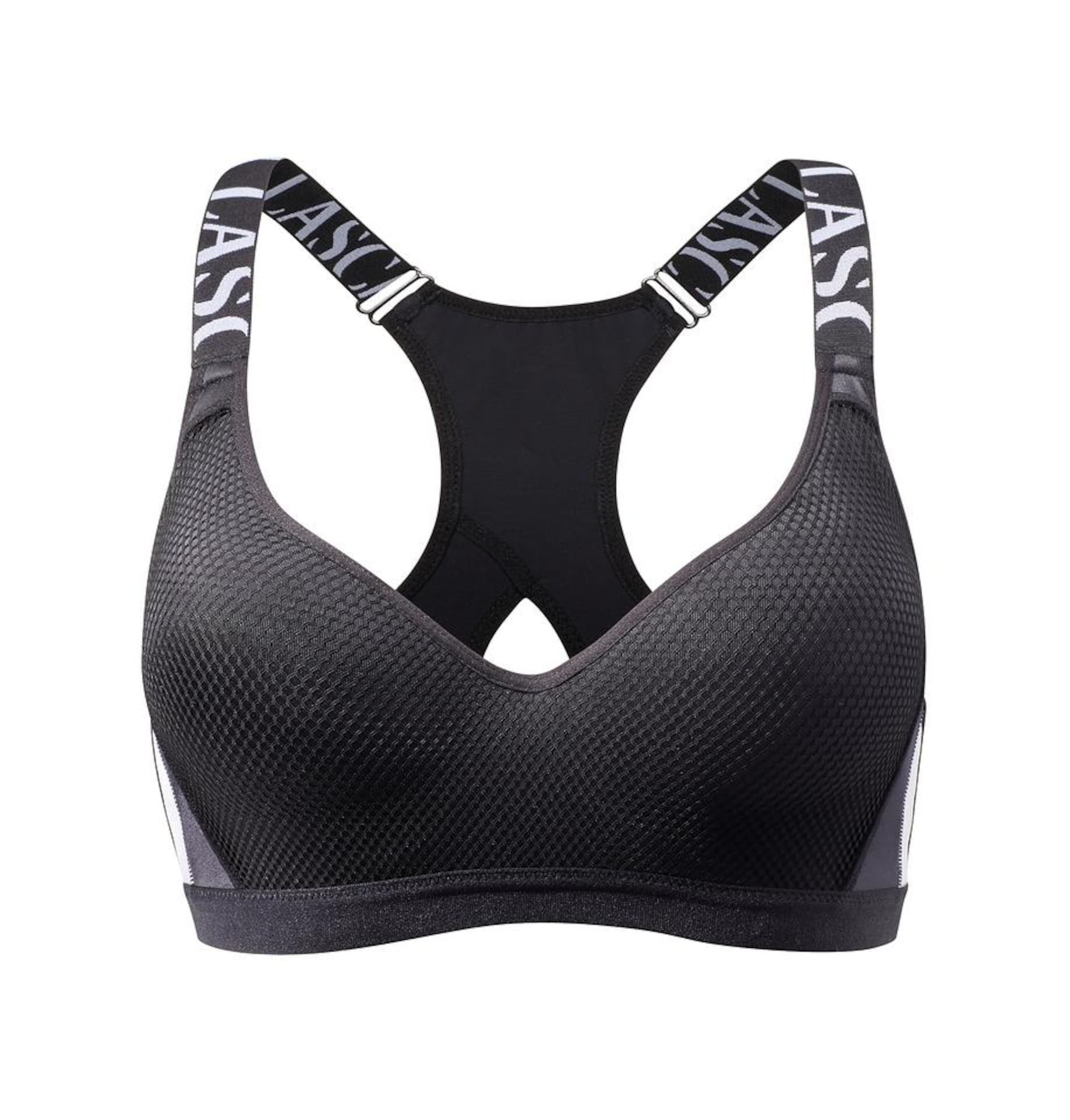 LASCANA ACTIVE Bralette Sports Bra in Black: front