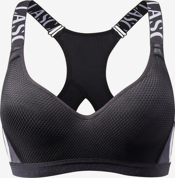 LASCANA ACTIVE Bustier Sports-BH i sort: forside