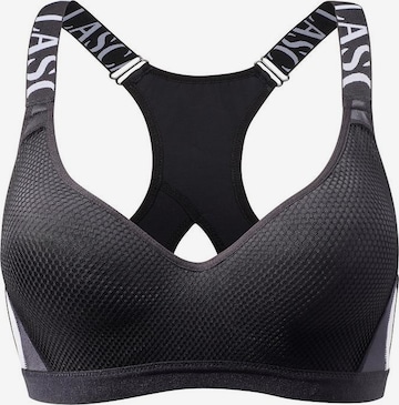 LASCANA ACTIVE - Soutien Bustier Soutien de desporto em preto: frente