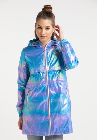 MYMO Between-seasons parka in Blue: front