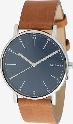 SKAGEN Analog Watch 'SIGNATUR' in Brown: front