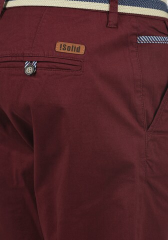 !Solid Regular Pants 'Monty' in Red