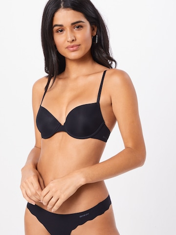 Skiny Regular Bra 'Lovers' in Black: front