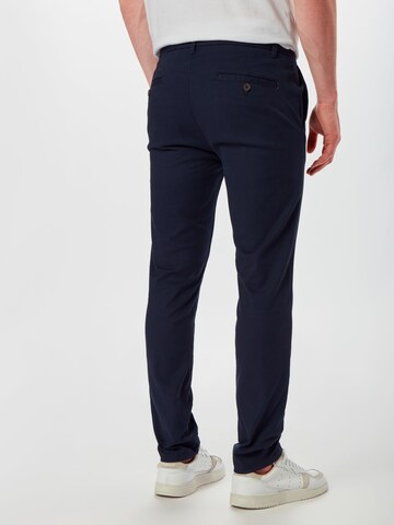 BURTON MENSWEAR LONDON Skinny Chino hlače | modra barva