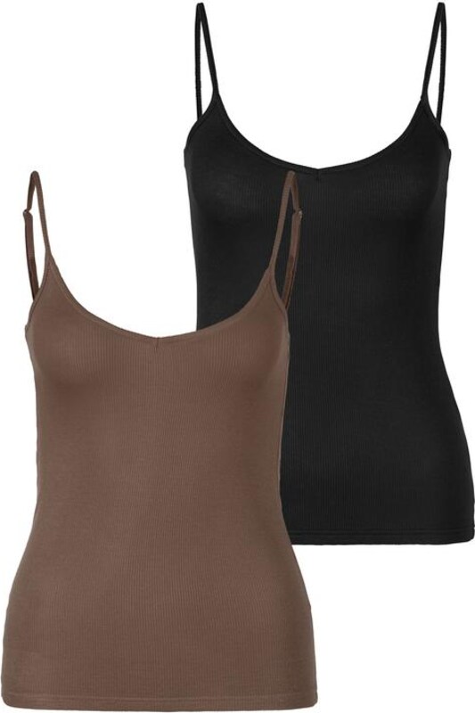 s.Oliver Top in Taupe Schwarz