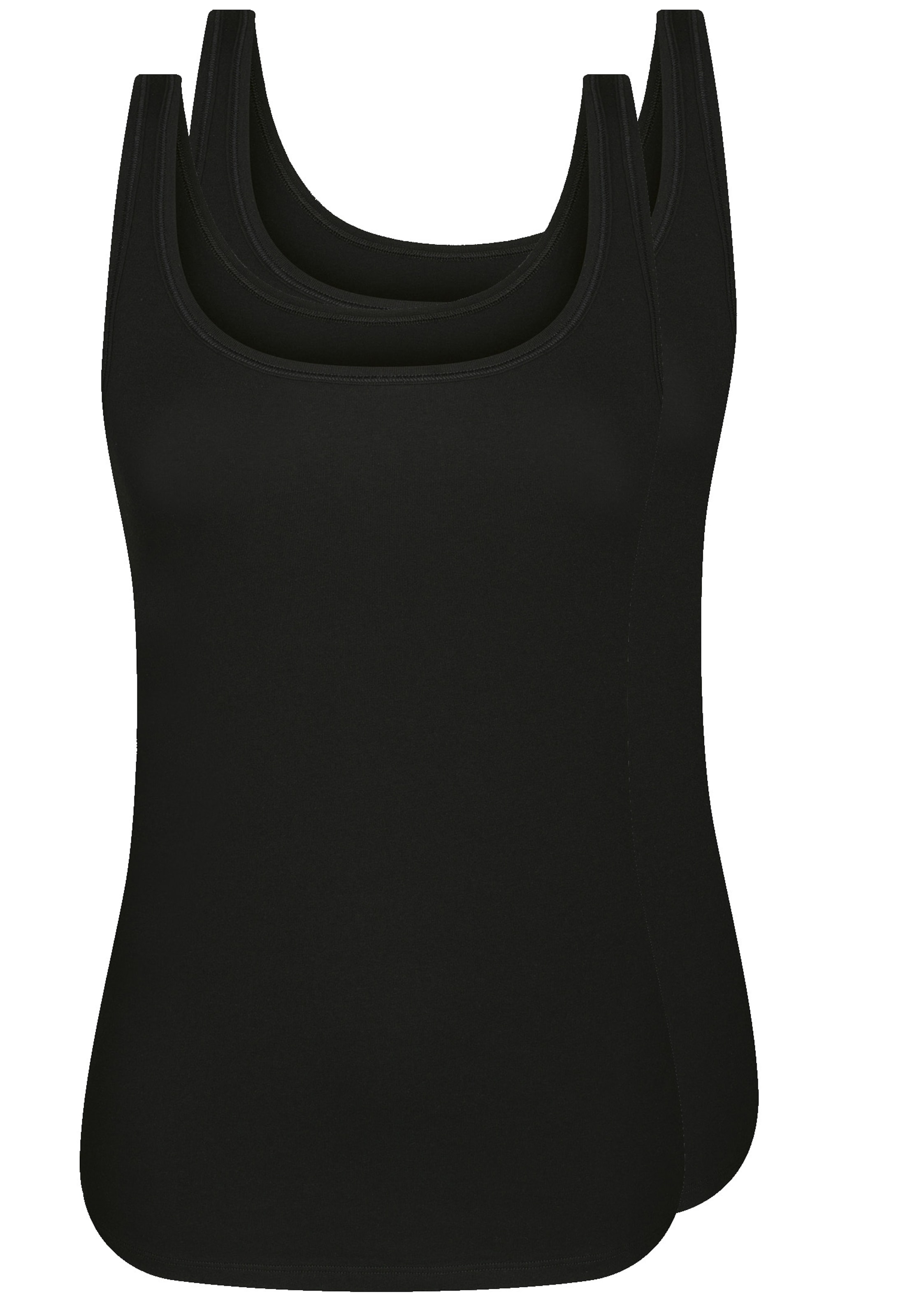 sassa Undershirt 'CASUAL COMFORT' in Black: front