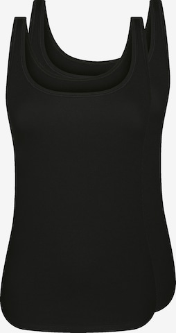 sassa Undershirt 'CASUAL COMFORT' in Black: front