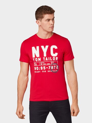 TOM TAILOR T-Shirt in Rot: Vorderseite