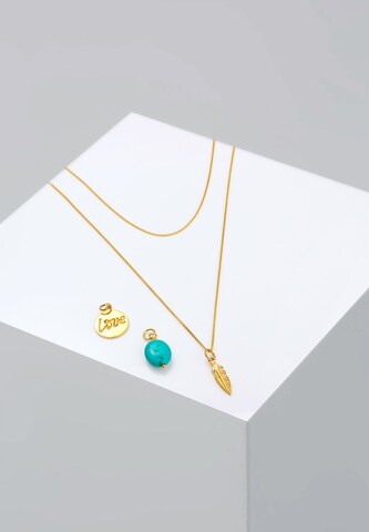 ELLI Halskette 'Layer, Multipendants' in Gold