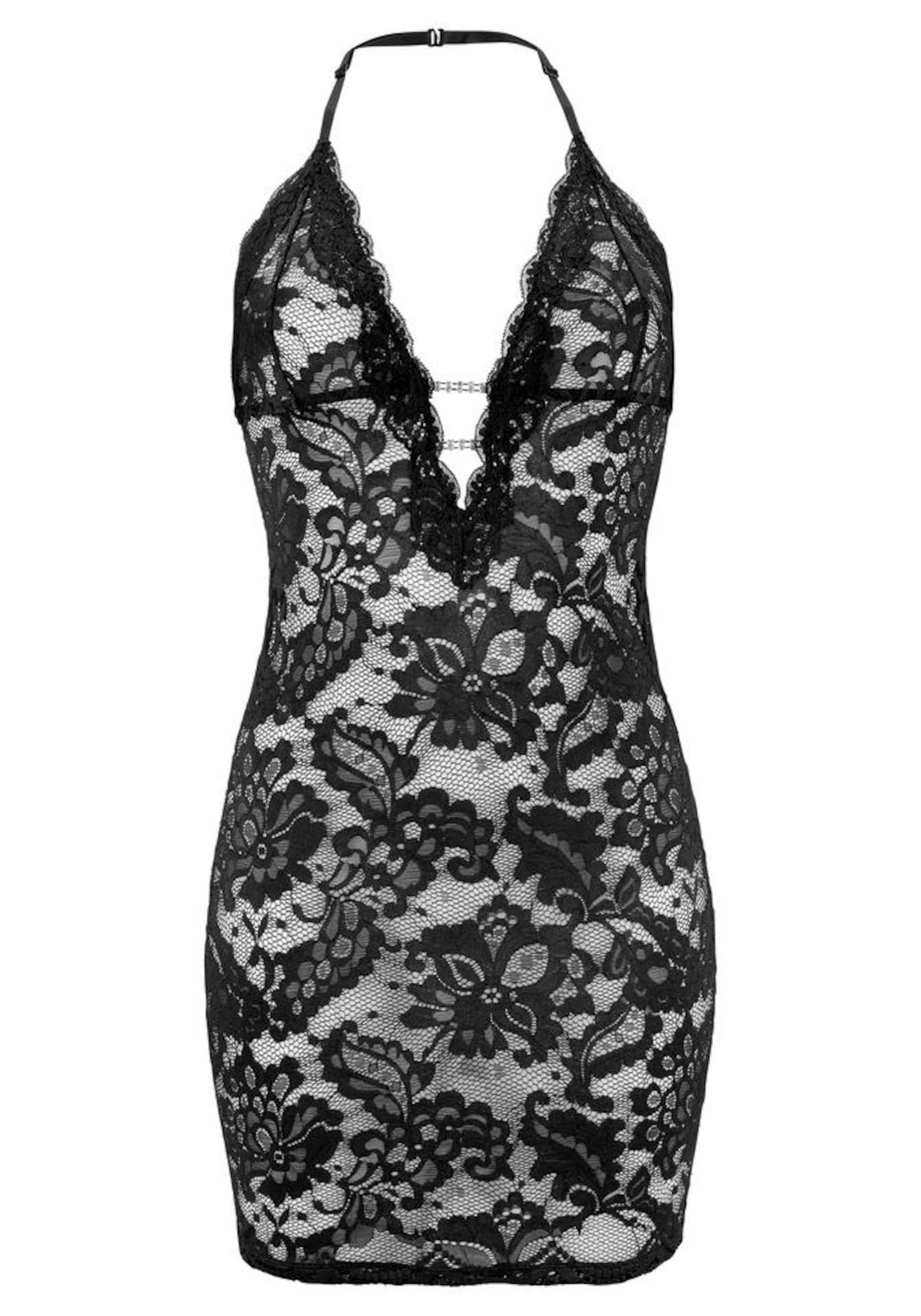 JETTE Negligée i sort: forside