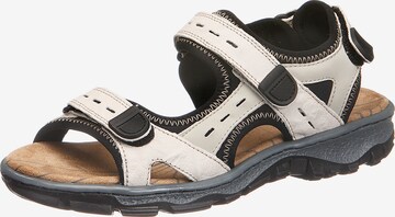 RIEKER Hiking Sandals in White: front