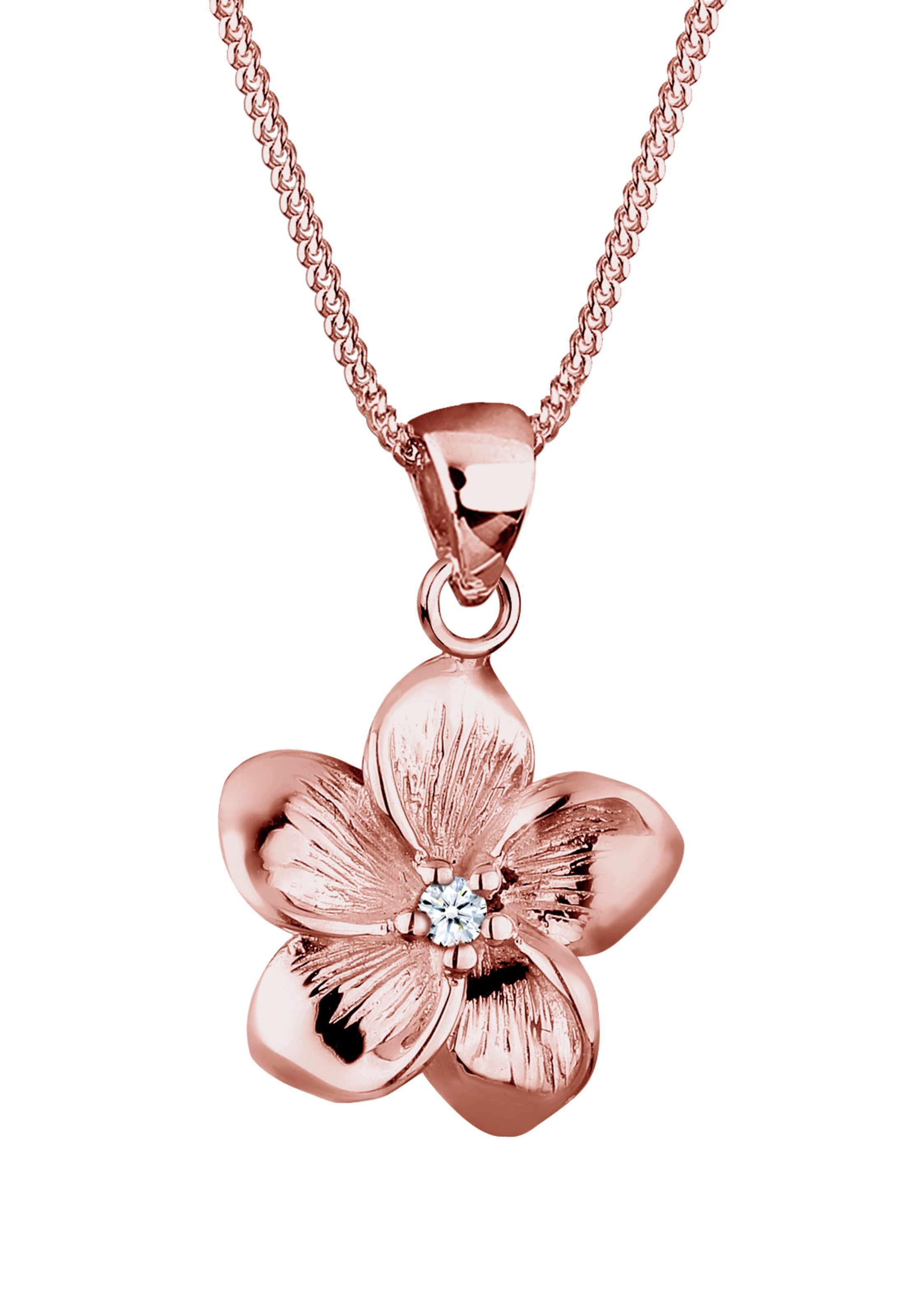 ELLI PREMIUM Necklace 'Frangipani Blüte' in Gold