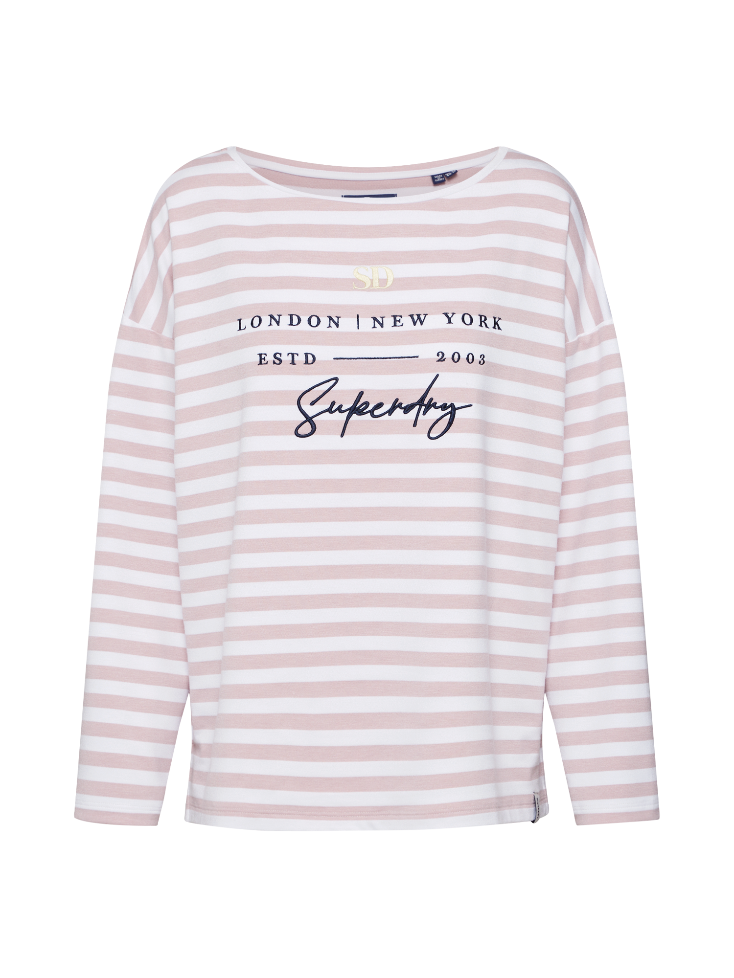 Superdry Shirt in Pink, Weiß 