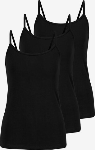 Top di PETITE FLEUR in nero: frontale