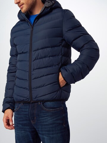 BRAVE SOUL Between-Season Jacket 'GRANTPLAIN' in Blue