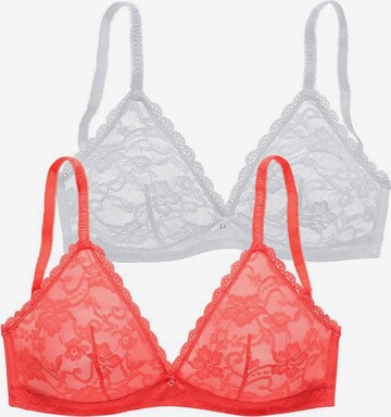 PETITE FLEUR Triangle Bra in Orange: front