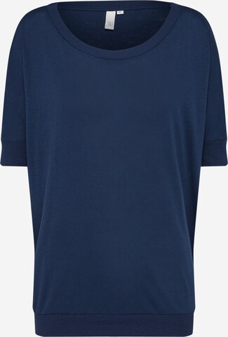 QS Shirt in Blauw: voorkant