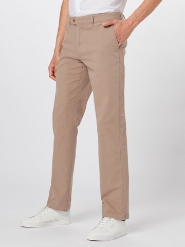 Regular Pantalon chino 'Everest' BRAX en marron : devant