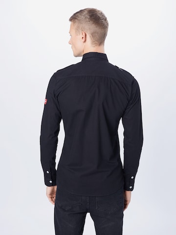 Regular fit Camicia di Denim Project in nero