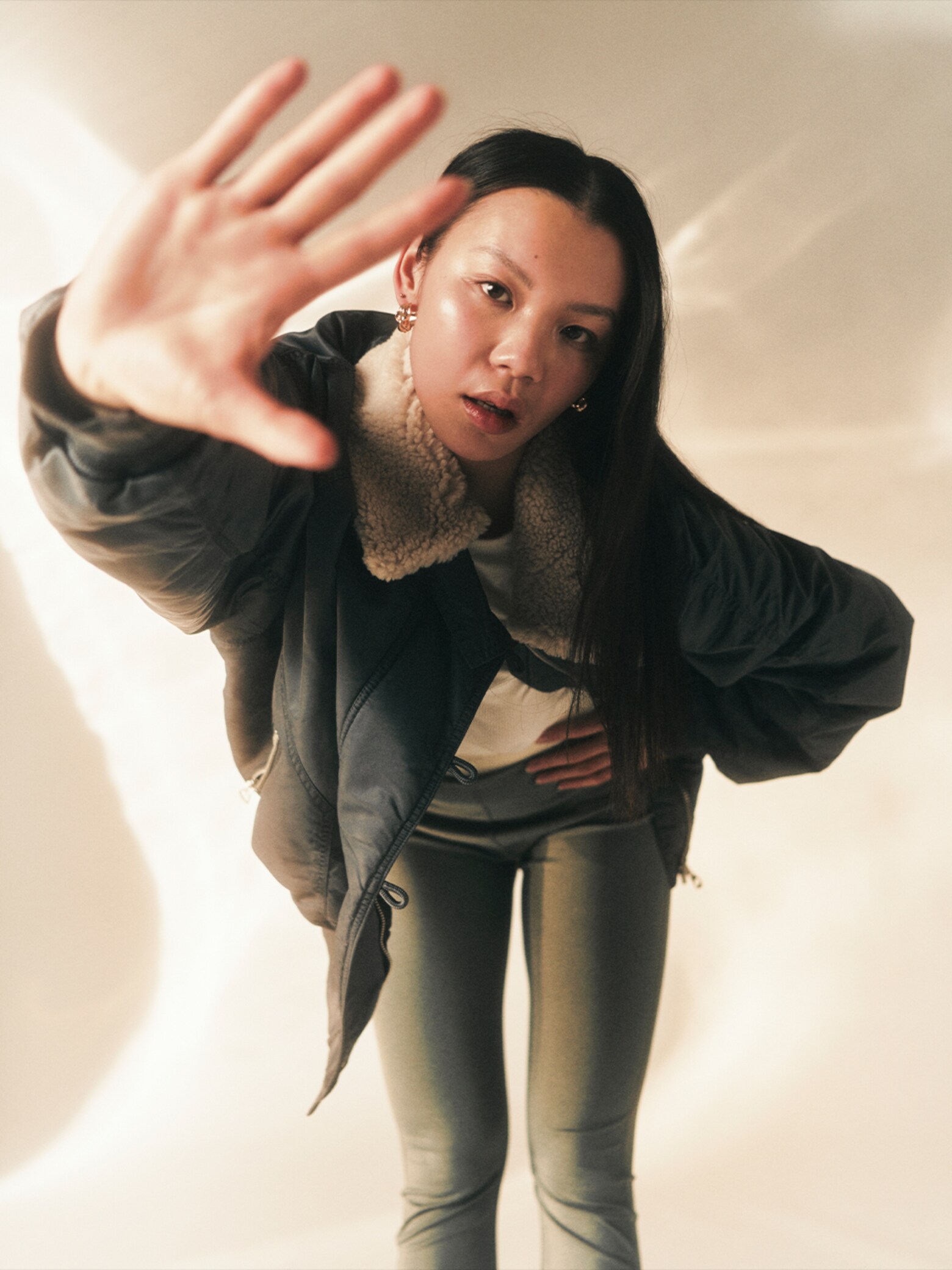 Anna C. - Sporty Bomber Jacket Look
