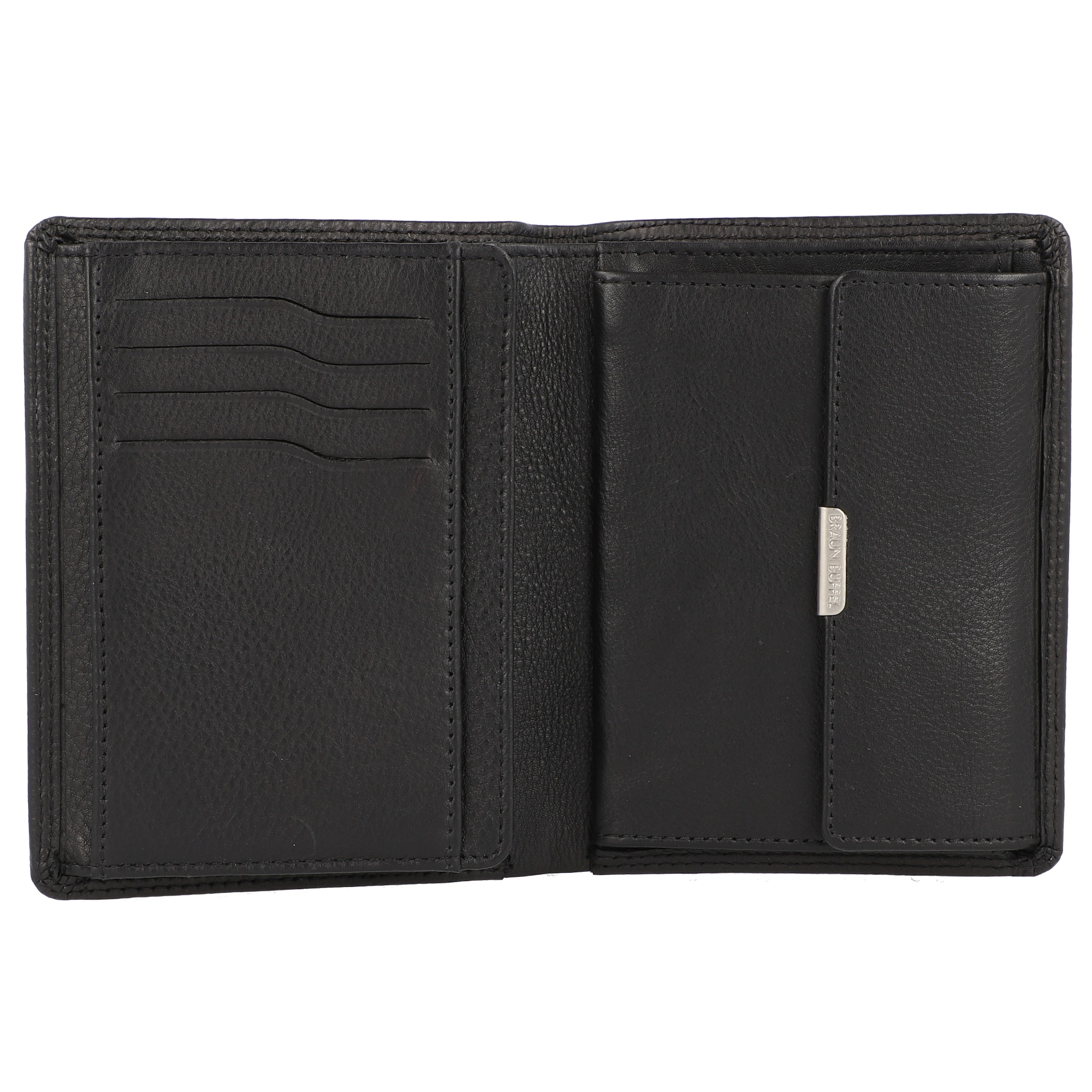 Portamonete 'Golf 2.0' di Braun Büffel in nero