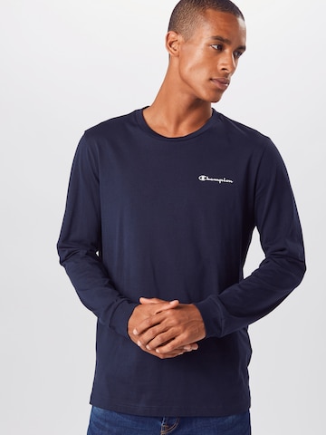 Champion Authentic Athletic Apparel Regular fit Μπλουζάκι σε μπλε: μπροστά