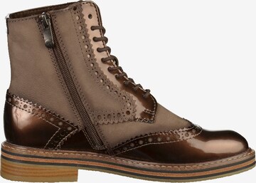 MARCO TOZZI Lace-Up Ankle Boots in Brown