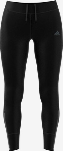 ADIDAS PERFORMANCE Skinny Sporthose 'Response' in Schwarz: predná strana