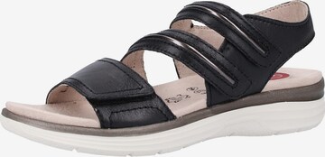 JANA Strap Sandals in Black: front