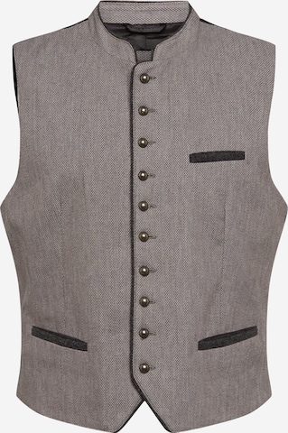 Gilet folklorique 'Trachtengilet' MARJO en gris : devant