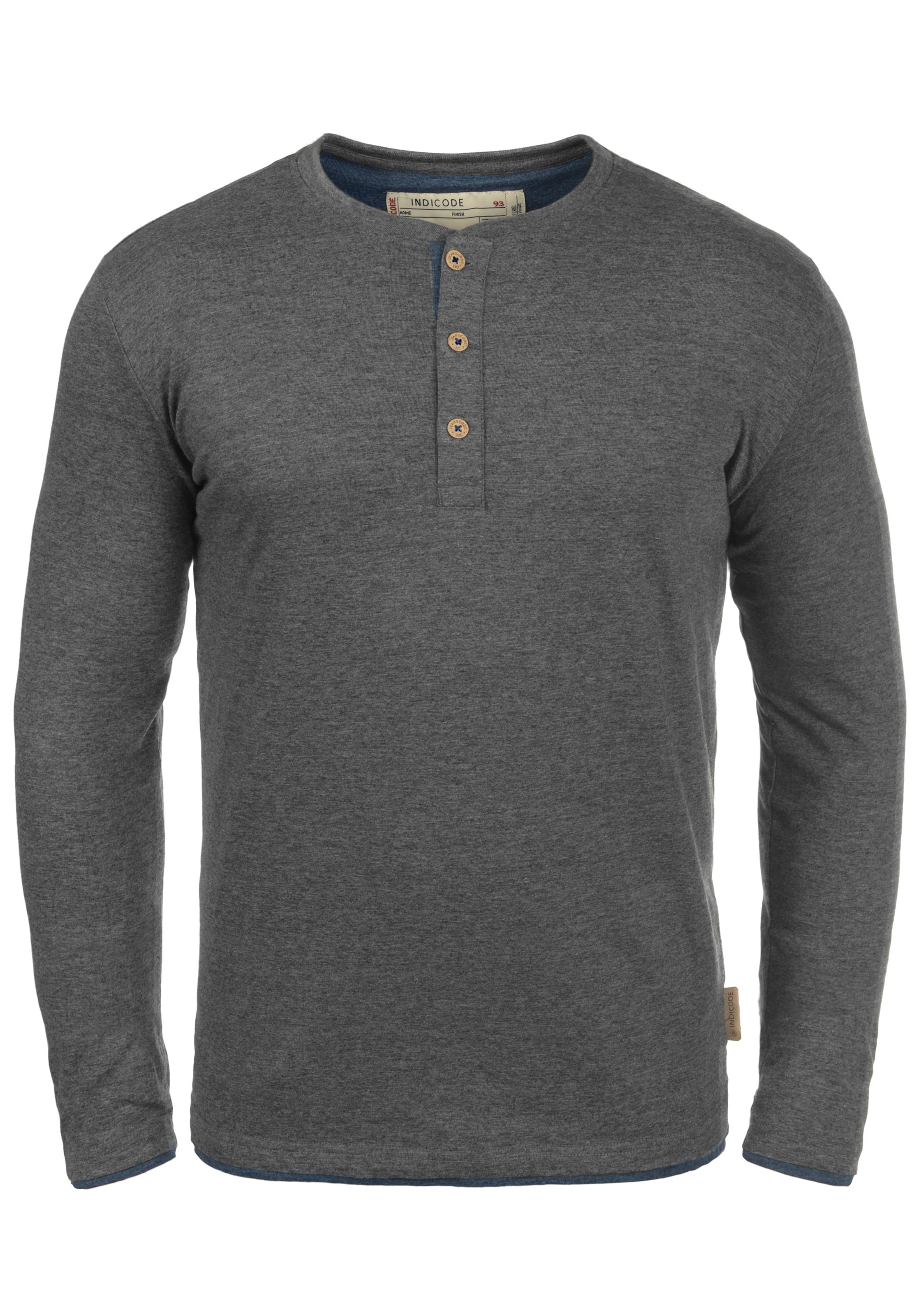 INDICODE JEANS Shirt 'Gifford' in Grau: Vorderseite