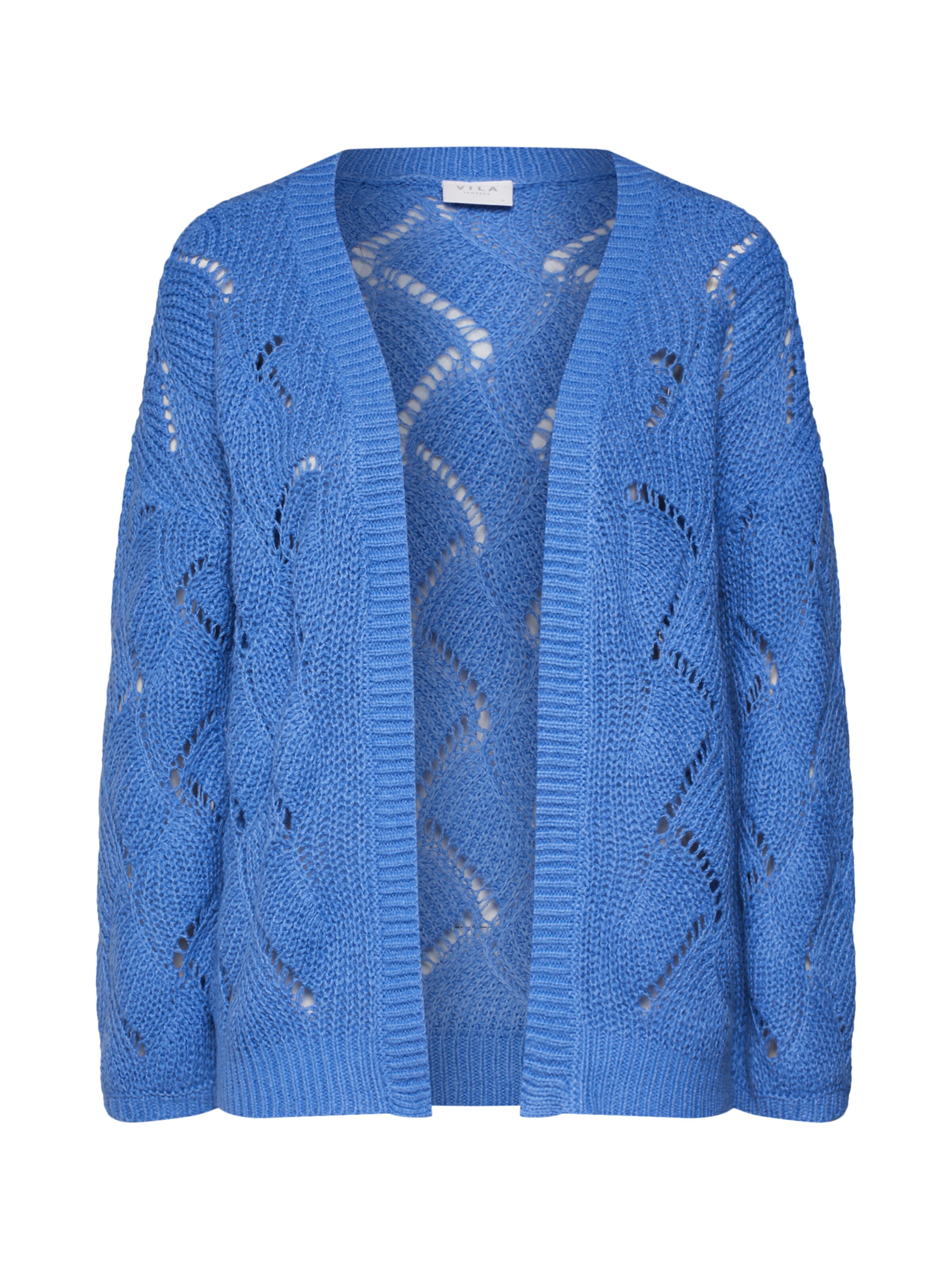 VILA - Gebreid vest in de kleur Lichtblauw