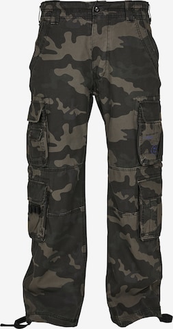 Brandit Tapered Cargo trousers in Green: front