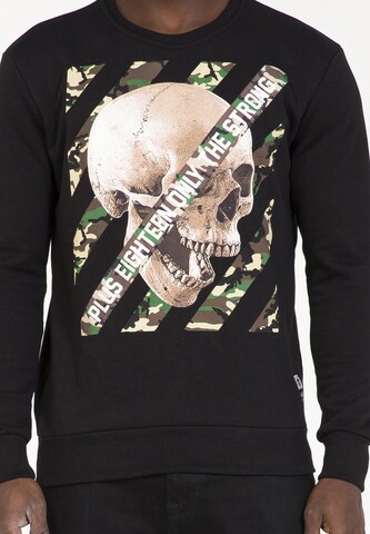 Sweat-shirt PLUS EIGHTEEN en noir