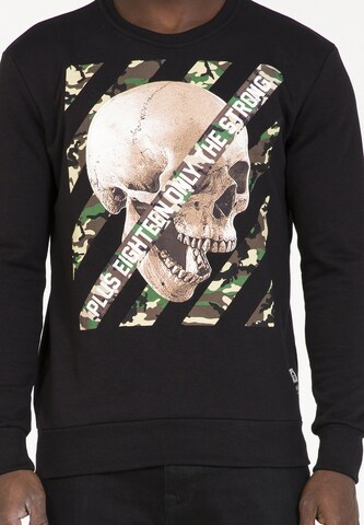 PLUS EIGHTEEN Sweatshirt in Zwart