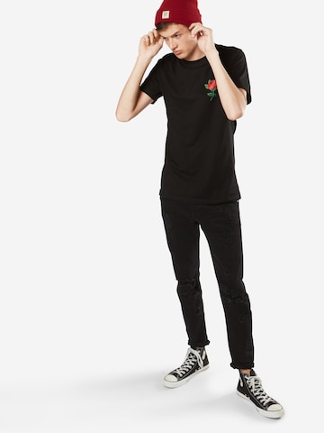 Mister Tee - Camiseta 'Rose' en negro
