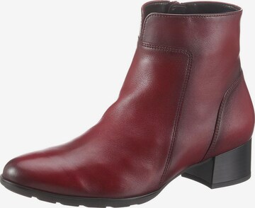 GABOR Ankle Boots in Red: front
