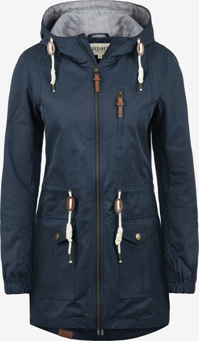 DESIRES Between-Seasons Parka in Blue: front