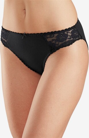 Slip PETITE FLEUR en noir : devant