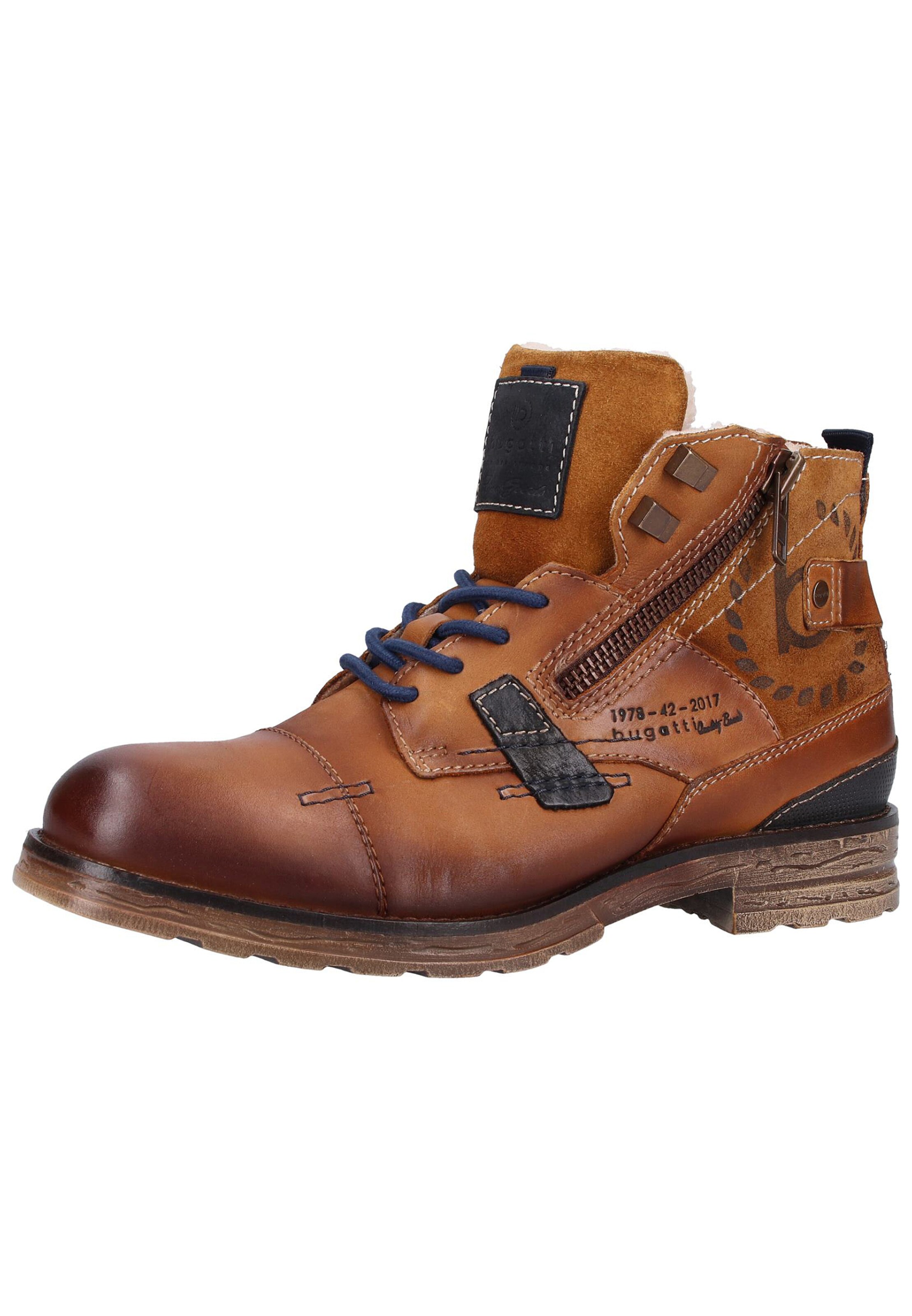 bugatti - Veterboots in de kleur Bruin