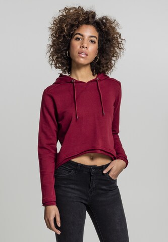 Sweat-shirt Urban Classics en rouge : devant