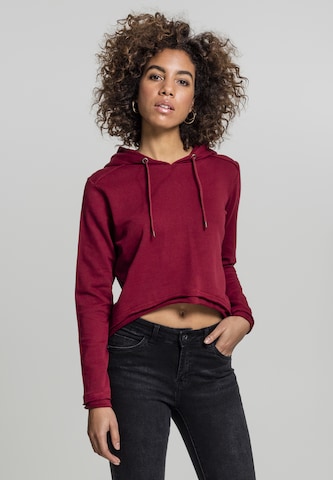 Sweat-shirt Urban Classics en rouge : devant