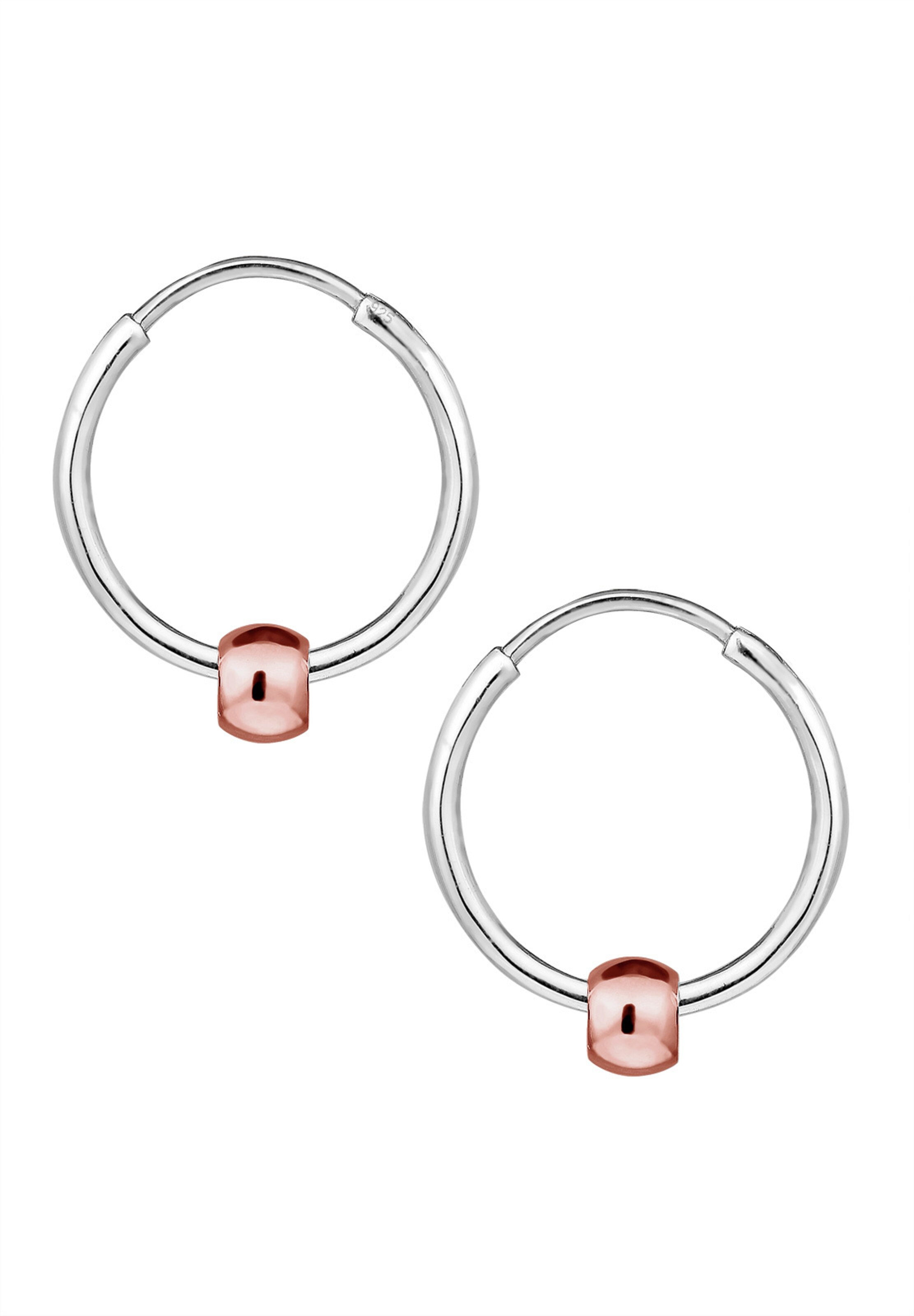 Boucles d'oreilles 'Bi Color_Tri Color' ELLI en argent