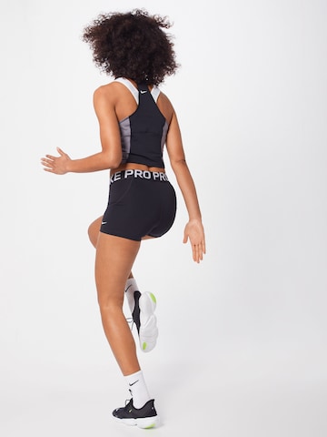 NIKE Skinny Sporthose in Schwarz: Rückseite