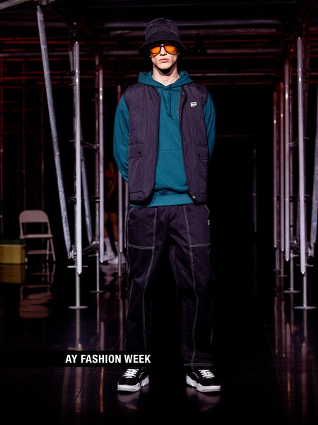 The AY FASHION WEEK Menswear - Black Vest Look by PUMA