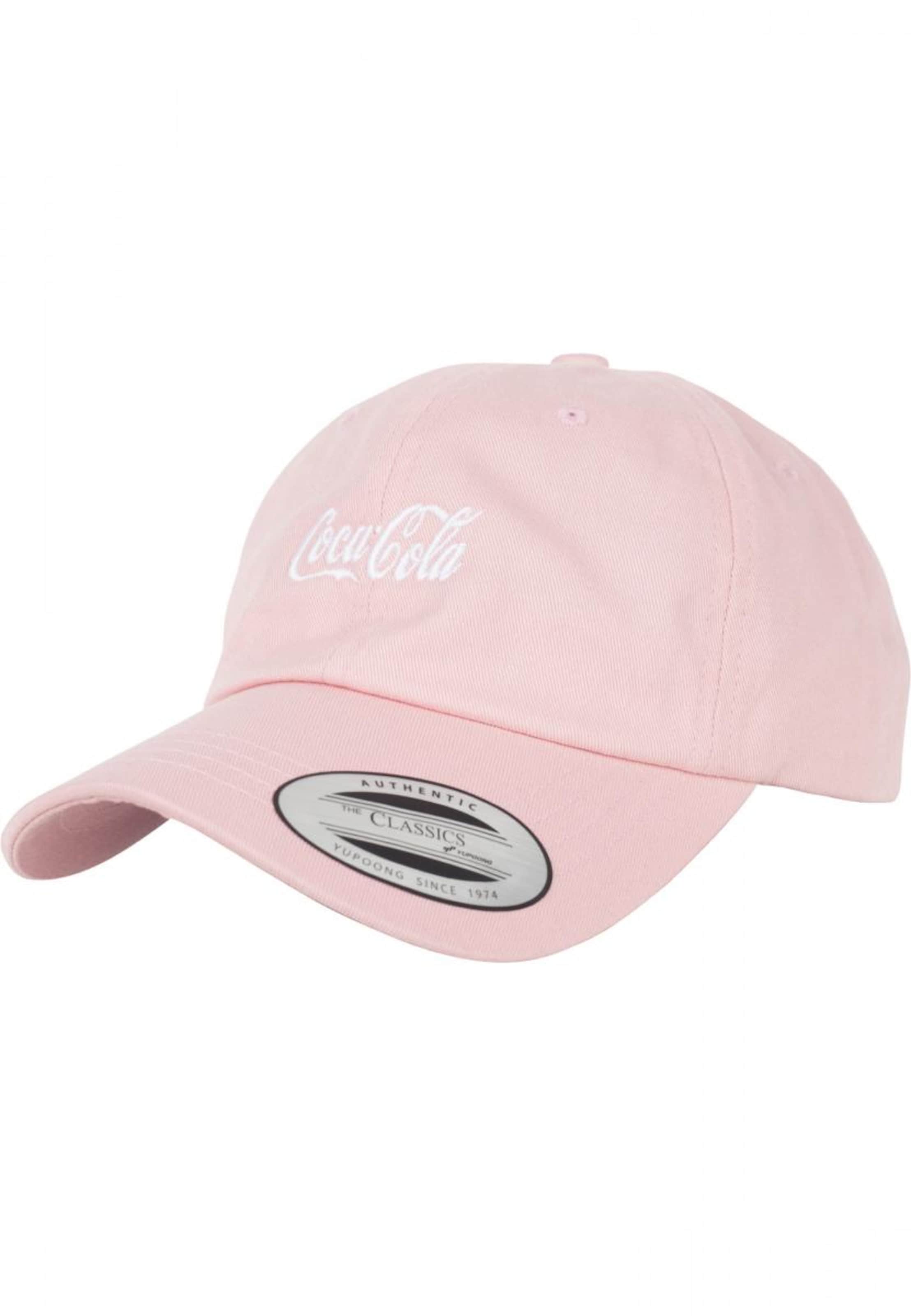 Casquette 'Coca Cola' Mister Tee en rose : devant