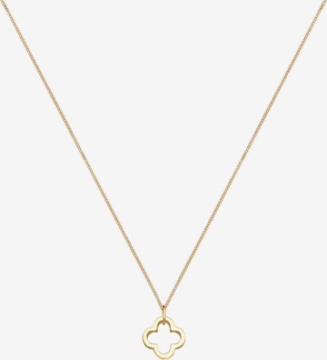 ELLI PREMIUM Halskette 'Kleeblatt' in Gold
